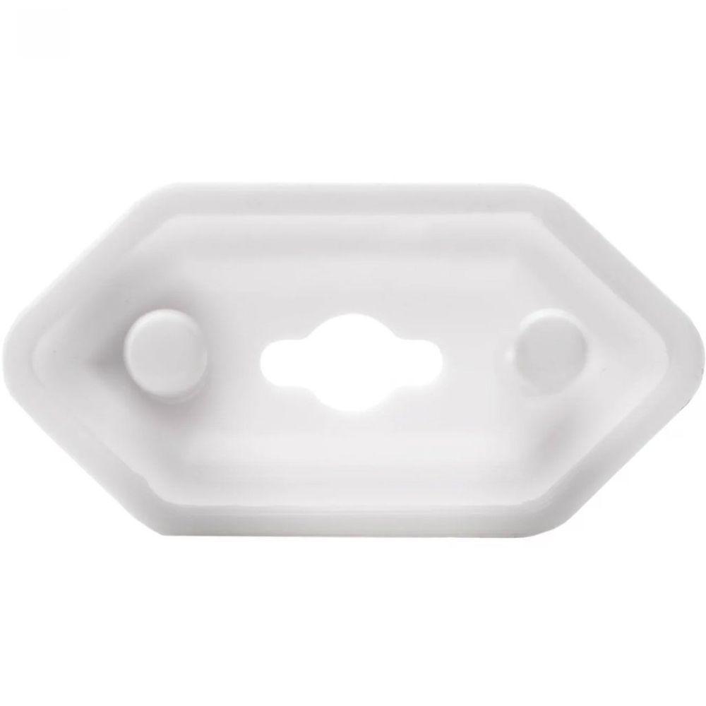 Conjunto 8 Protetores Para Tomada Lyor Com 2 Chaves 3x2x1,5cm Branco - 3