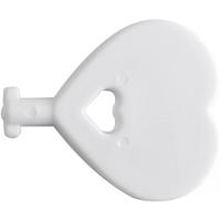 Conjunto 8 Protetores Para Tomada Lyor Com 2 Chaves 3x2x1,5cm Branco