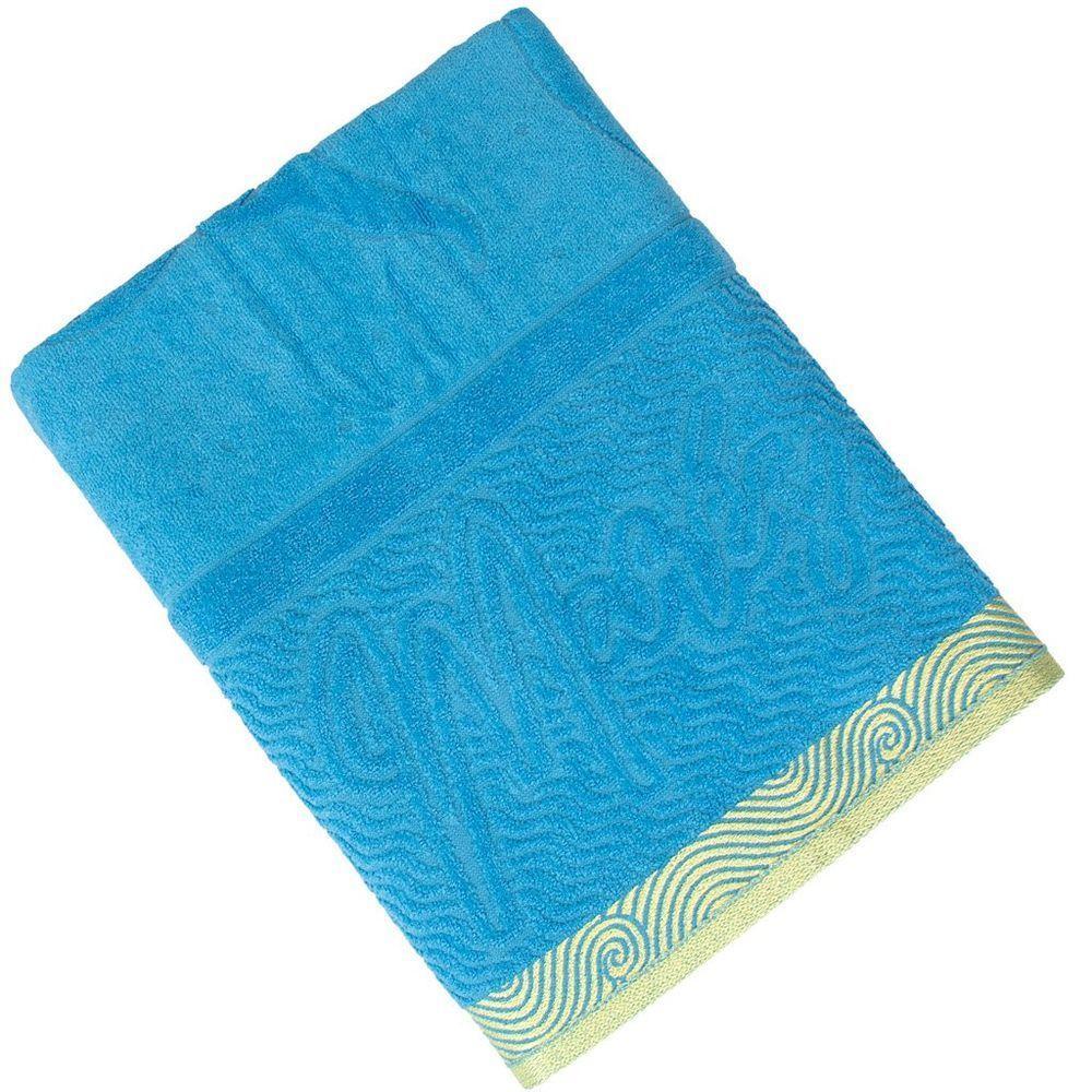 Toalha De Praia Atlântica Marés 100% Algodão 440 G-m² 80x150cm Azul Tranquilo - 1
