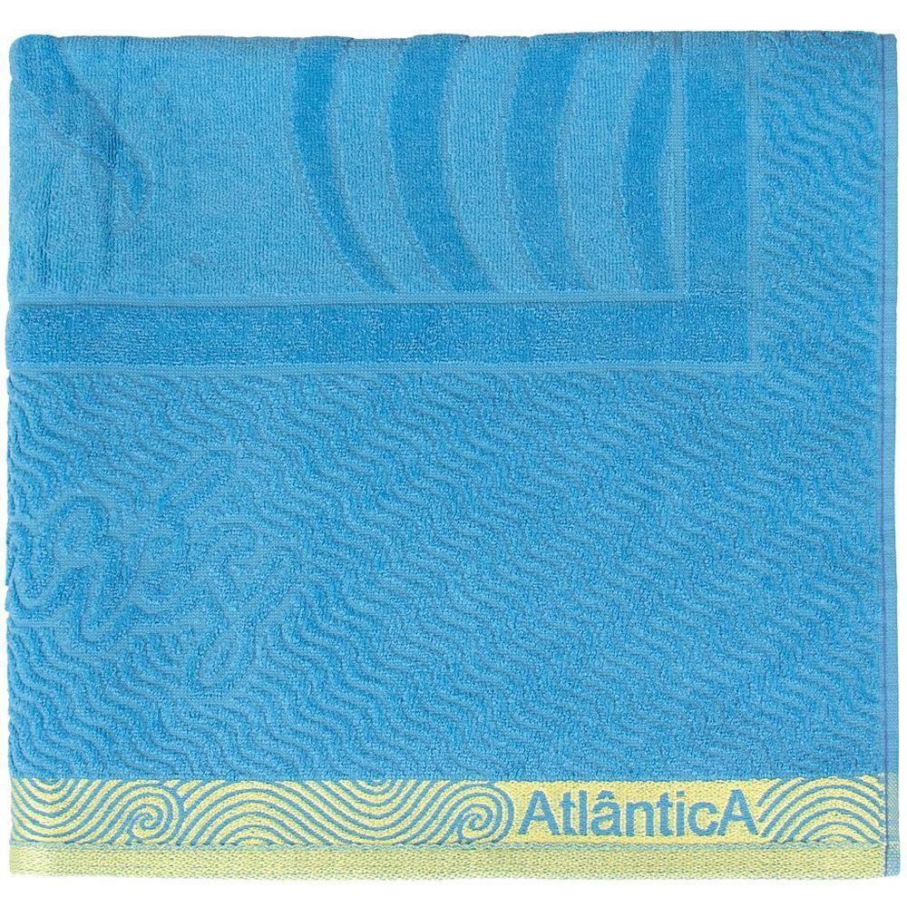Toalha De Praia Atlântica Marés 100% Algodão 440 G-m² 80x150cm Azul Tranquilo - 4