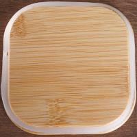 Pote De Vidro Com Tampa De Bambu Quadrado 500ml 10,5x10cm - 5