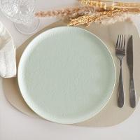 Prato Raso Melamina Texture 20cm Erva Doce - 2