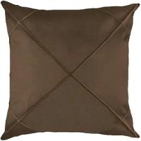 Capa De Almofada Suede Aveludada Drapeada 45x45cm Tabaco - 1