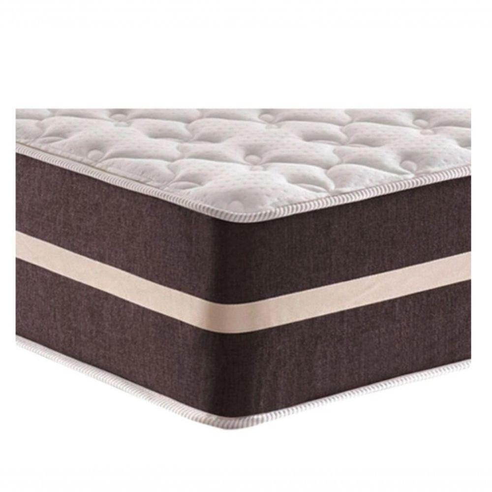 Cama Box Baú King 193 Tecido Sintético Branco Com Colchão Little Angel - Bello Box - Mola Superlastic 62x193x203cm - 4