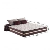 Cama Box Casal 138 Suede Bege Com Colchão Little Angel Mola Superlastic 62x138x188cm - 3