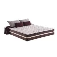 Cama Box Baú King 193 Tecido Sintético Preto Com Colchão Little Angel - Bello Box - Mola Superlastic 62x193x203cm - 3