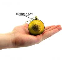 Kit 12 Bolas Natalinas Enfeite árvore De Natal 6cm Dourado - 3
