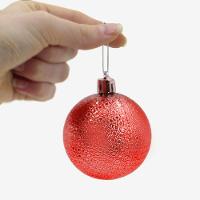 Kit 48 Bolas Natalinas árvore Natal 7cm Vermelho E Dourado - 3