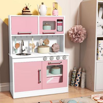 Cozinha Infantil 100% Mdf Valentina Com Microondas Forno Pia E Torneira