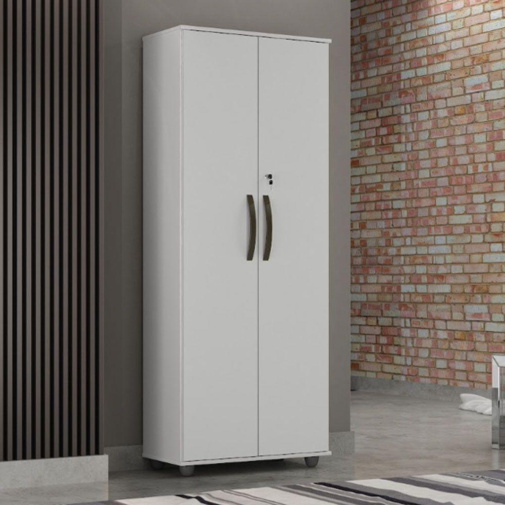 Armario Multiuso 20 Portas com Chave Caio Branco - 6