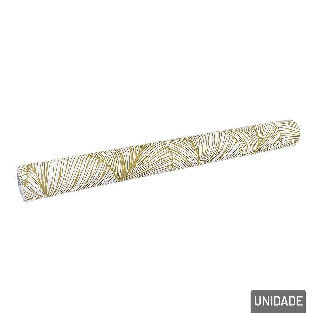 Papel De Parede 45cm X 5m Folhas Douradas - Tudo Em Caixa - 4