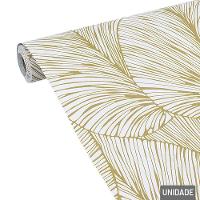 Papel De Parede 45cm X 5m Folhas Douradas - Tudo Em Caixa - 1