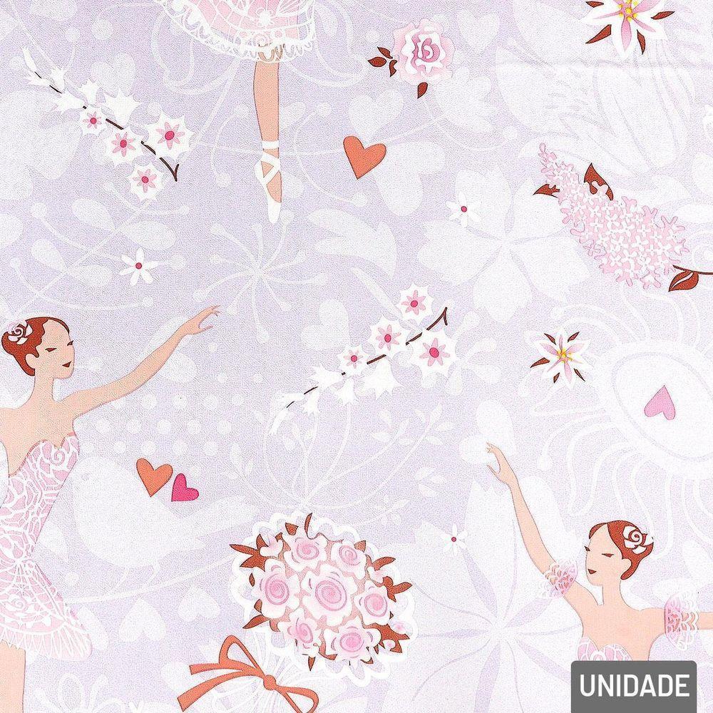 Papel De Parede 45cm X 5m Bailarina - Tudo Em Caixa - 2