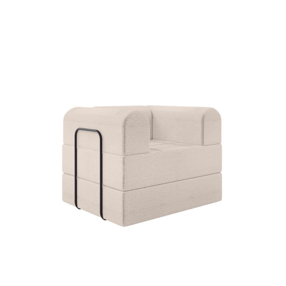 Poltrona Solteiro D-plus 90 Cm Monaco - Linho Bege Linho Bege - 8