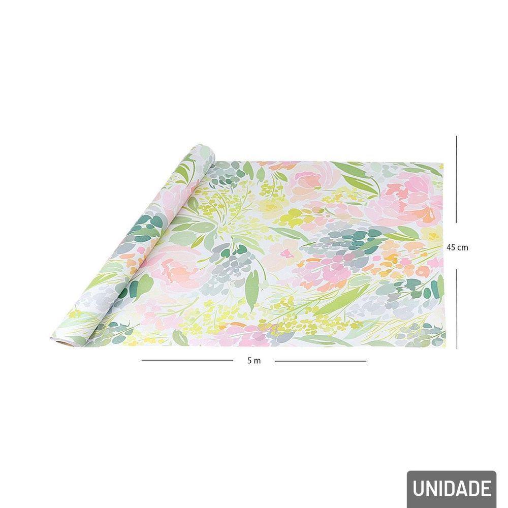 Papel De Parede 45cm X 5m Flores - Tudo Em Caixa - 3