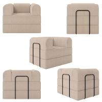 Poltrona Solteiro D-plus 90 Cm Monaco - Boucle Bege Boucle Bege