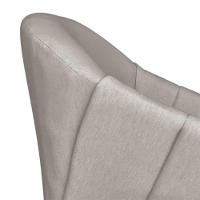 Poltrona Giratória Giovana Linho Bege A27 Base Madeira Mm30 D03 - D'rossi - 8