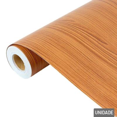 Papel De Parede 45cm X 10m Ripado Marrom - Tudo Em Caixa