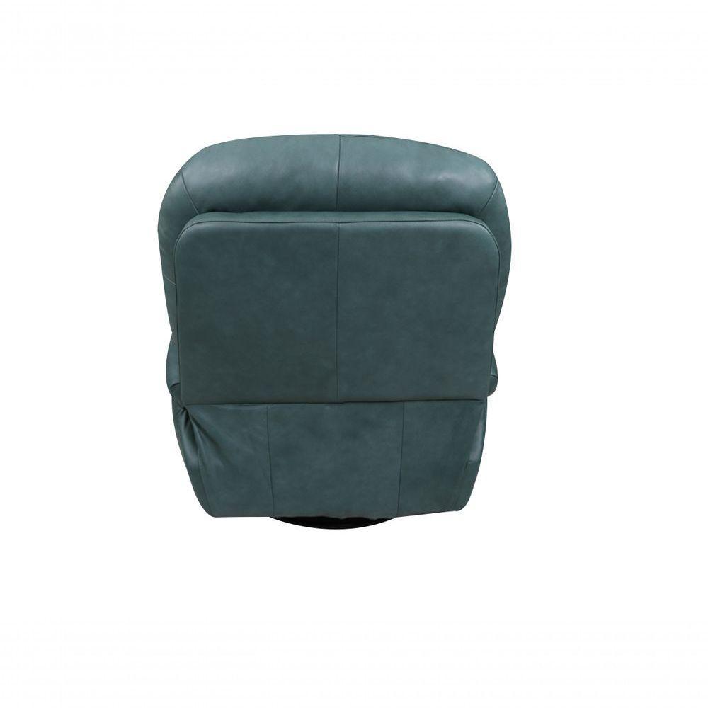 Poltrona De Couro Soft Glider Elétrica Turquese - Mempra - 3