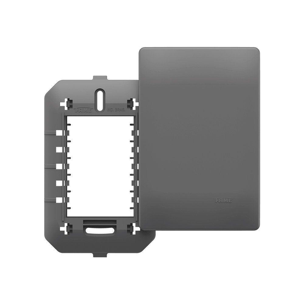 Placa Cega Com Suporte Fame Habitat Onix 4x2 Onix - 1