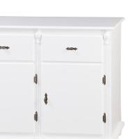 Balcão De Cozinha 3 Portas 3 Gavetas Com Pés Torneados 631 - Branco Laca - 3