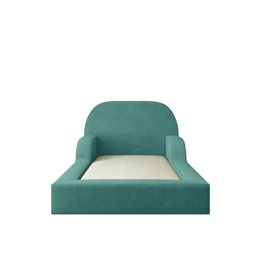 Cama Colchão Montessoriana Infantil Proteção Lateral Balaqui Azul - 6
