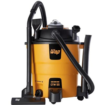 Soprador Aspirador de Água e Pó WAP GTW 55 1600W 55L com Filtro Hepa Amarelo 110V