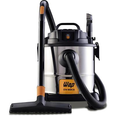 Aspirador de Pó e Água WAP GTW Inox 20 1600W Reservatório 20L Soprador Preto 110V