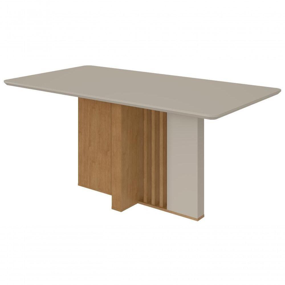Mesa De Jantar Lopas 1,60 Astrid Amendoa Clean/off White - 1