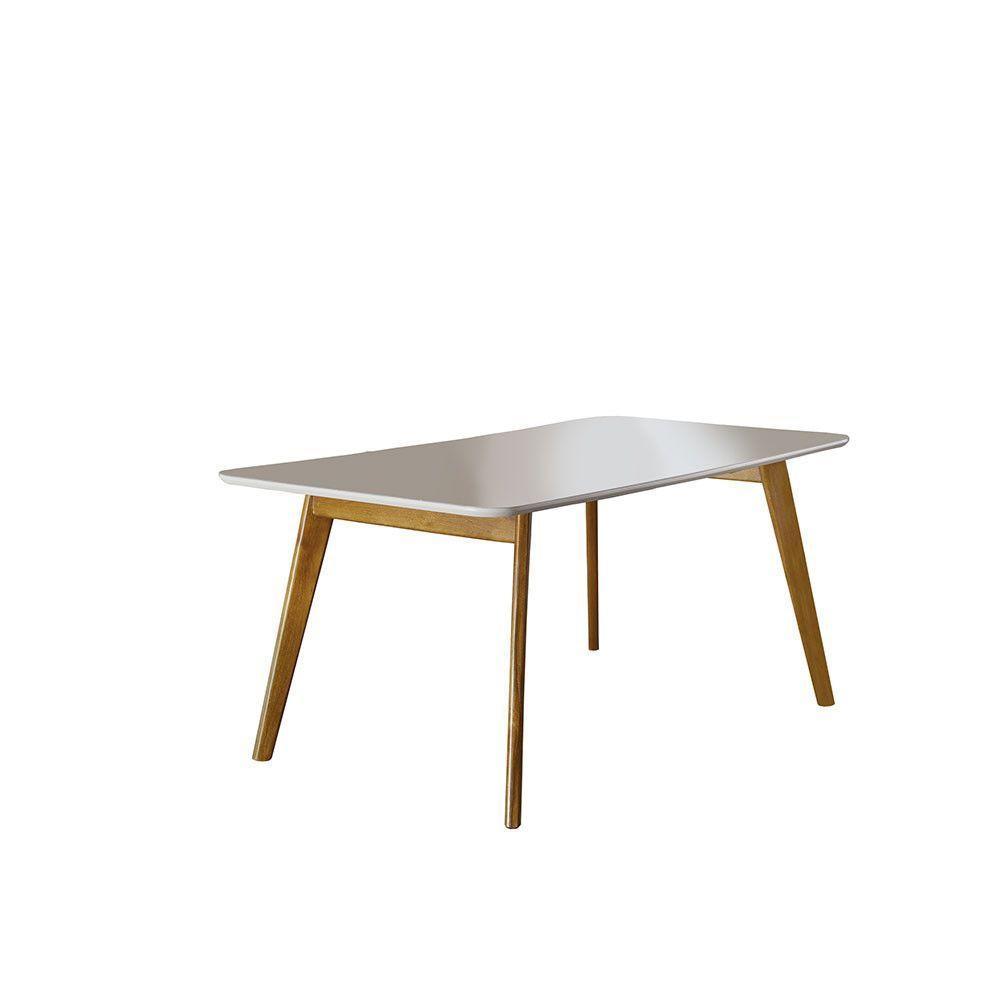 Conjunto Sala De Jantar Grécia Com 6 Cadeiras Móveis Mix Mel Com Off White - 3