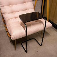 Kit 02 Mesas Lateral Tampo Multiuso Para Sofá Base Preto J01 - D'rossi Preto - 3