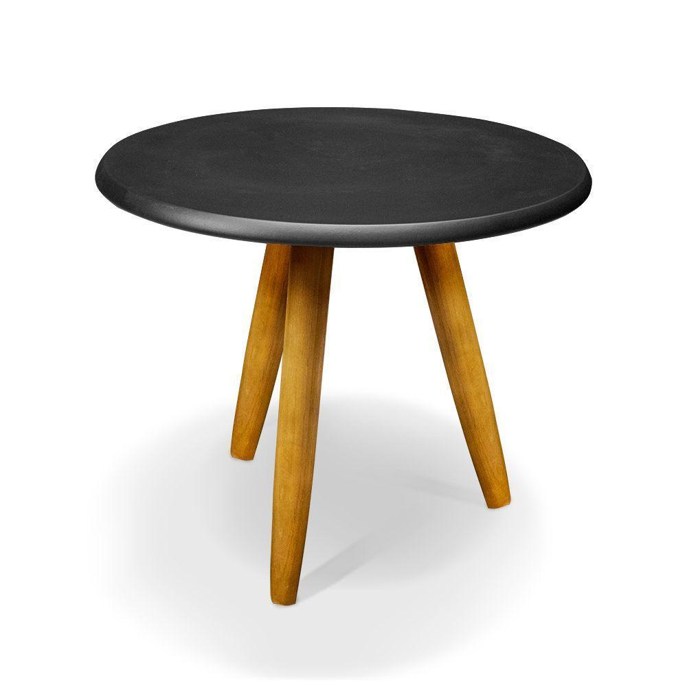 Conjunto Mesa Lateral E Mesa De Centro Preto B04 - D'rossi - 3