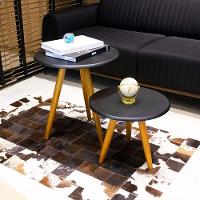 Conjunto Mesa Lateral E Mesa De Centro Preto B04 - D'rossi - 5