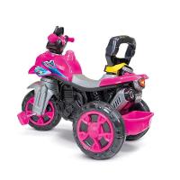 Triciclo Infantil Moto Com Pedal E Haste - Rosa - 2