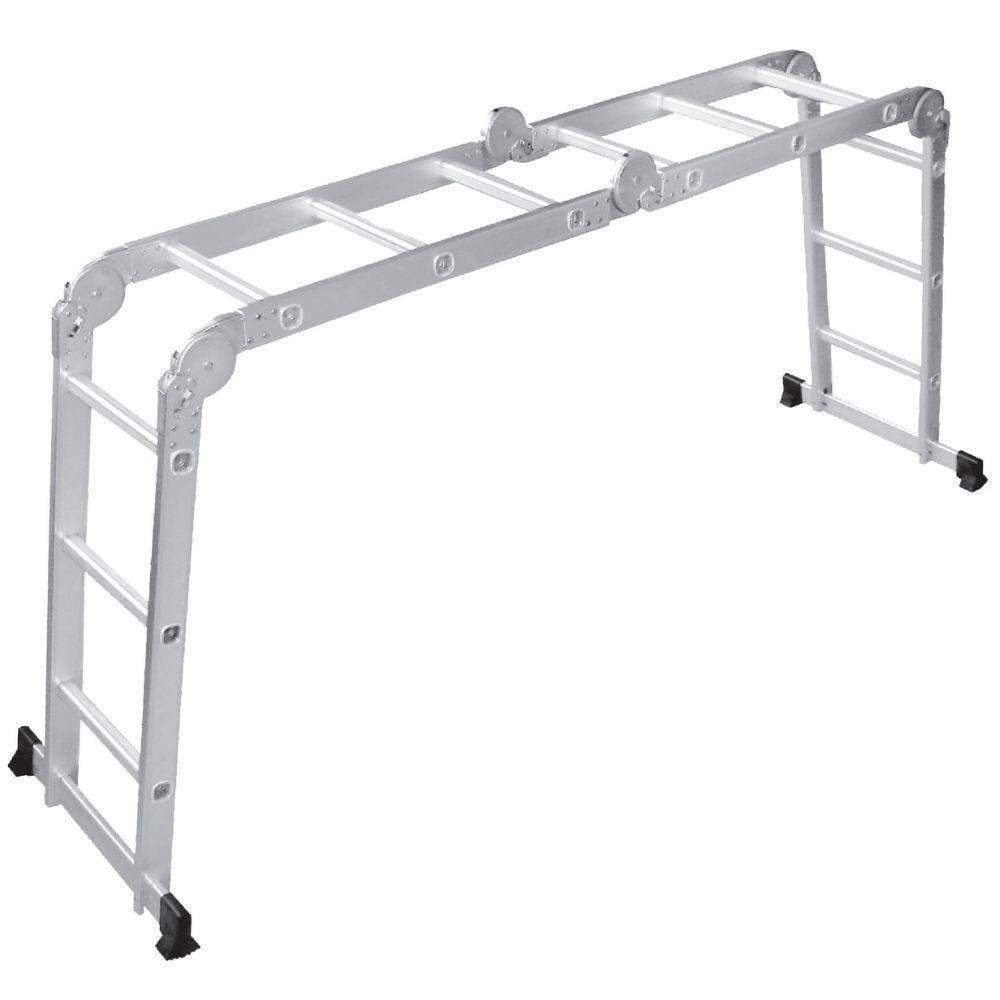 Escada Alumínio Multifunção 3x4 12 Degraus 8 Em 1 Worker - 1