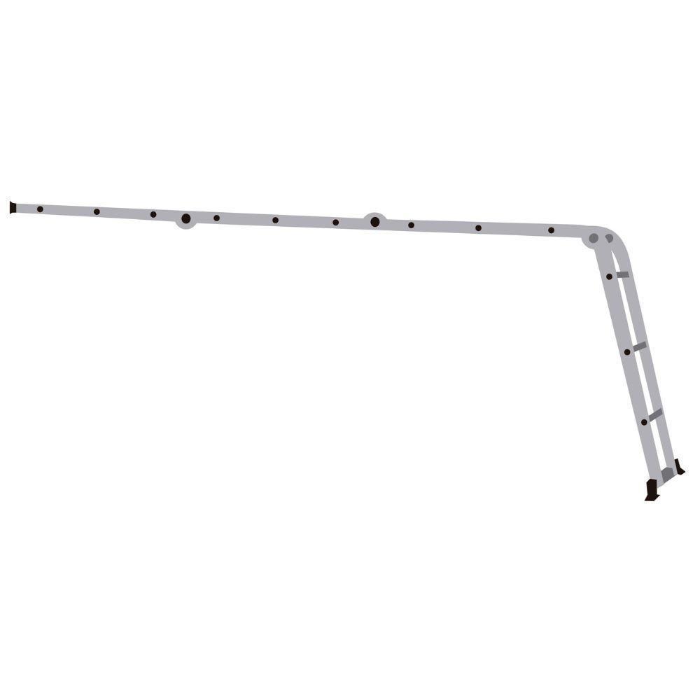 Escada Alumínio Multifunção 3x4 12 Degraus 8 Em 1 Worker - 2