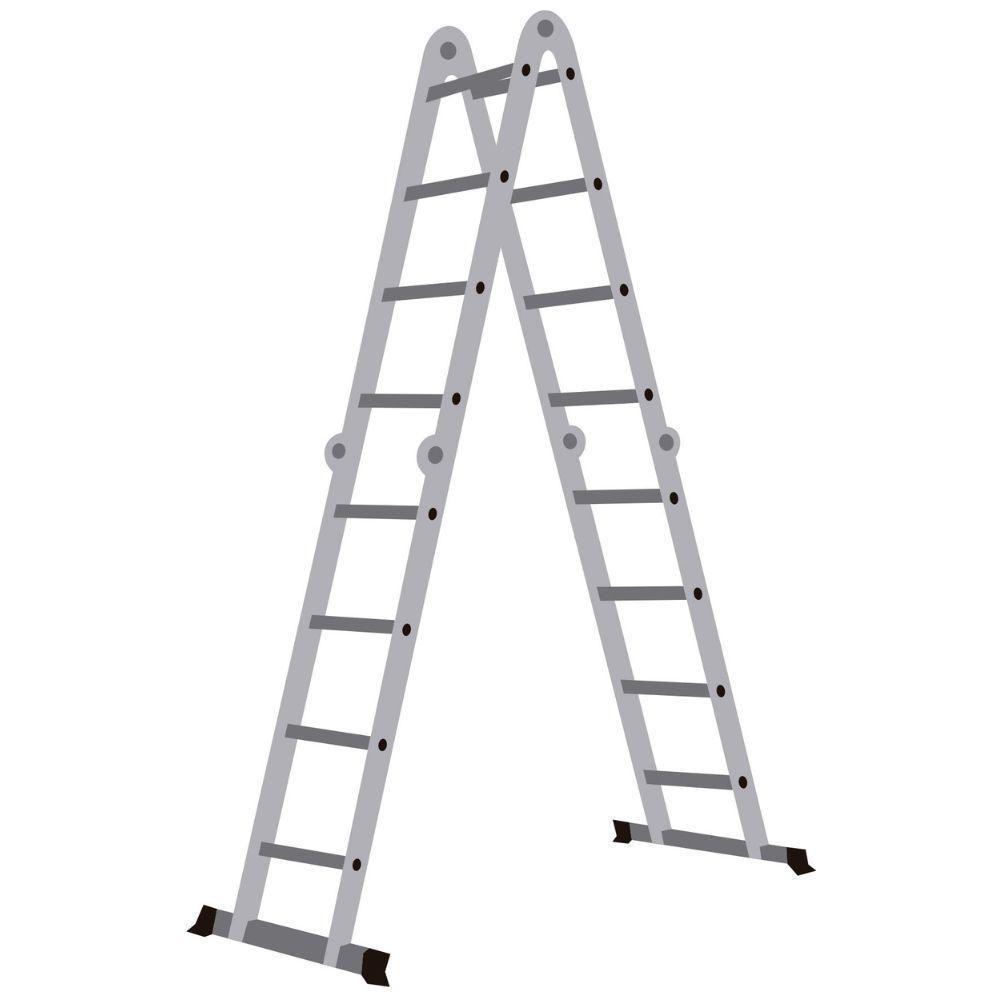 Escada Alumínio Multifunção 3x4 12 Degraus 8 Em 1 Worker - 6