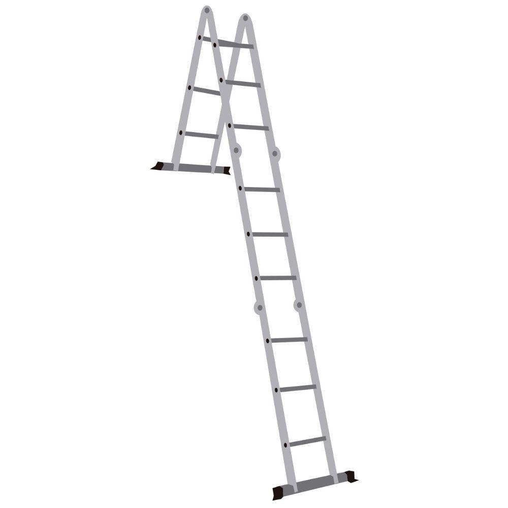 Escada Alumínio Multifunção 3x4 12 Degraus 8 Em 1 Worker - 7