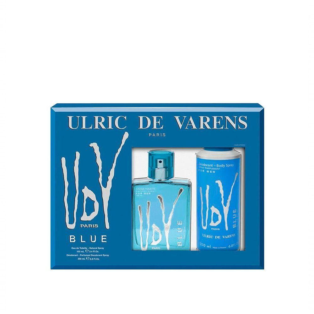 Kit Ulric De Varens Udv Blue Masculino - Eau De Toilette 100ml + Desodorante 200ml - 1