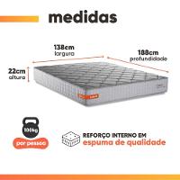 Cama Box Baú Casal Espuma Softgel Power 138x188x63cm Cinza