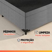 Cama Box Baú Casal Espuma Softgel Power 138x188x63cm Cinza - 9