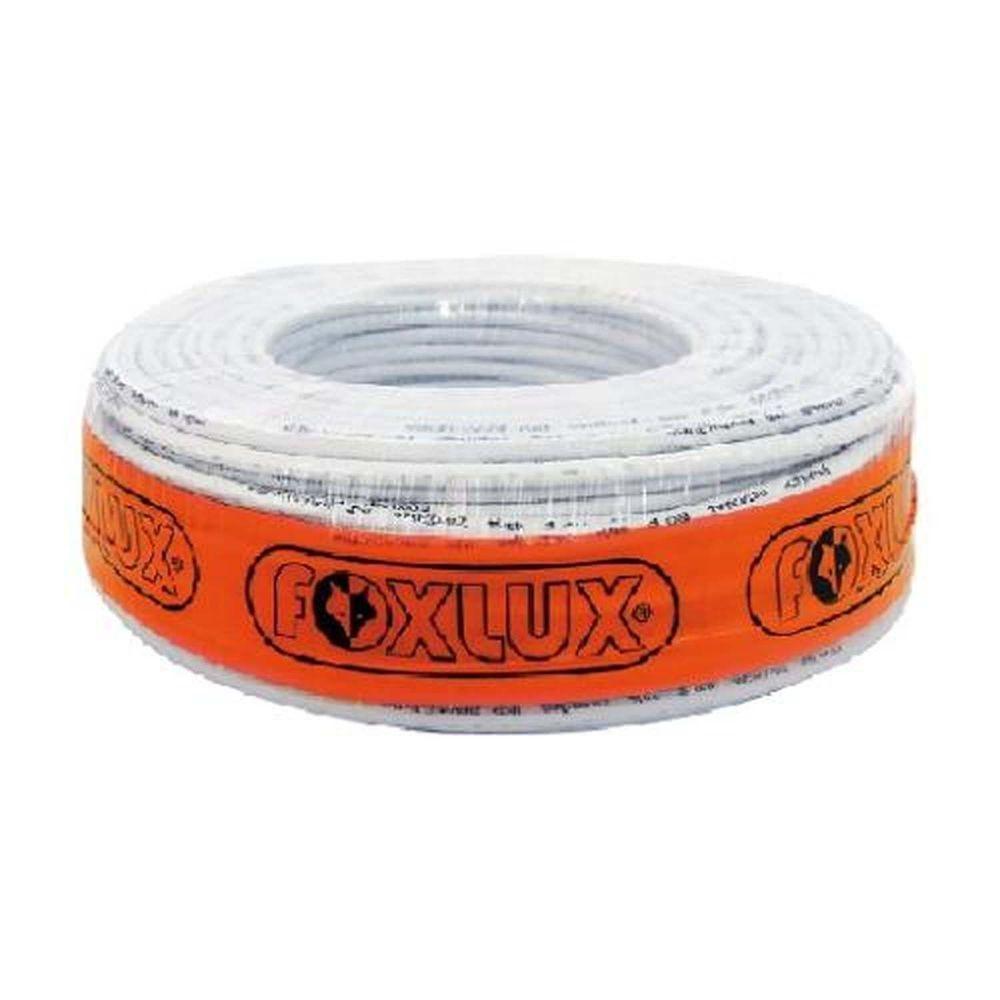 Cabo Coaxial Cftv 80% 100 Metros Branco - Uso Em Sistemas De Segurança - 1