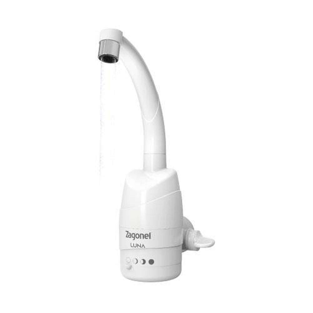 Torneira Elétrica Luna Branca 220v Zagonel 4 Temperaturas - Instalação Em Parede - 1