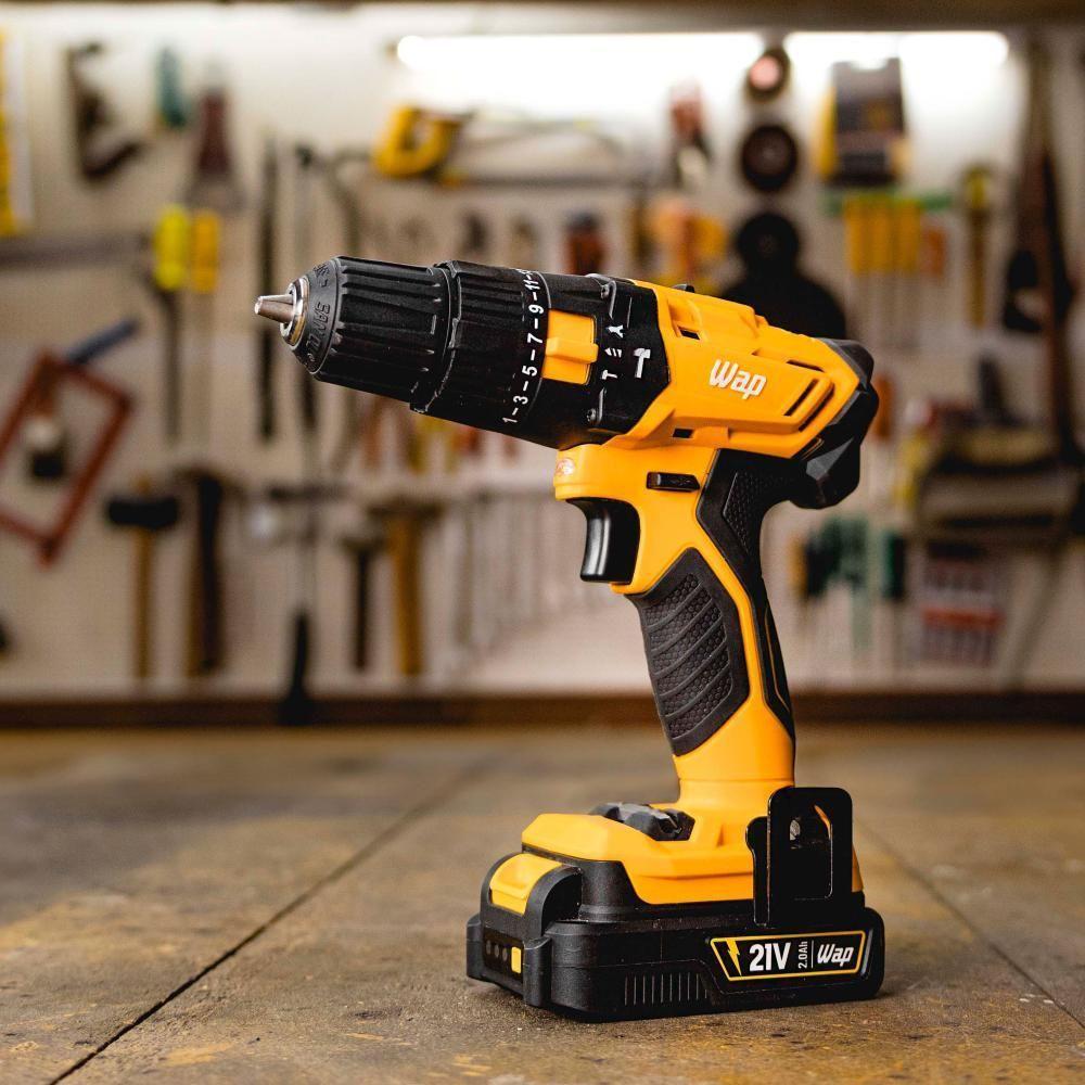 Parafusadeira E Furadeira De Impacto 21V WAP K21 Id02 - 3