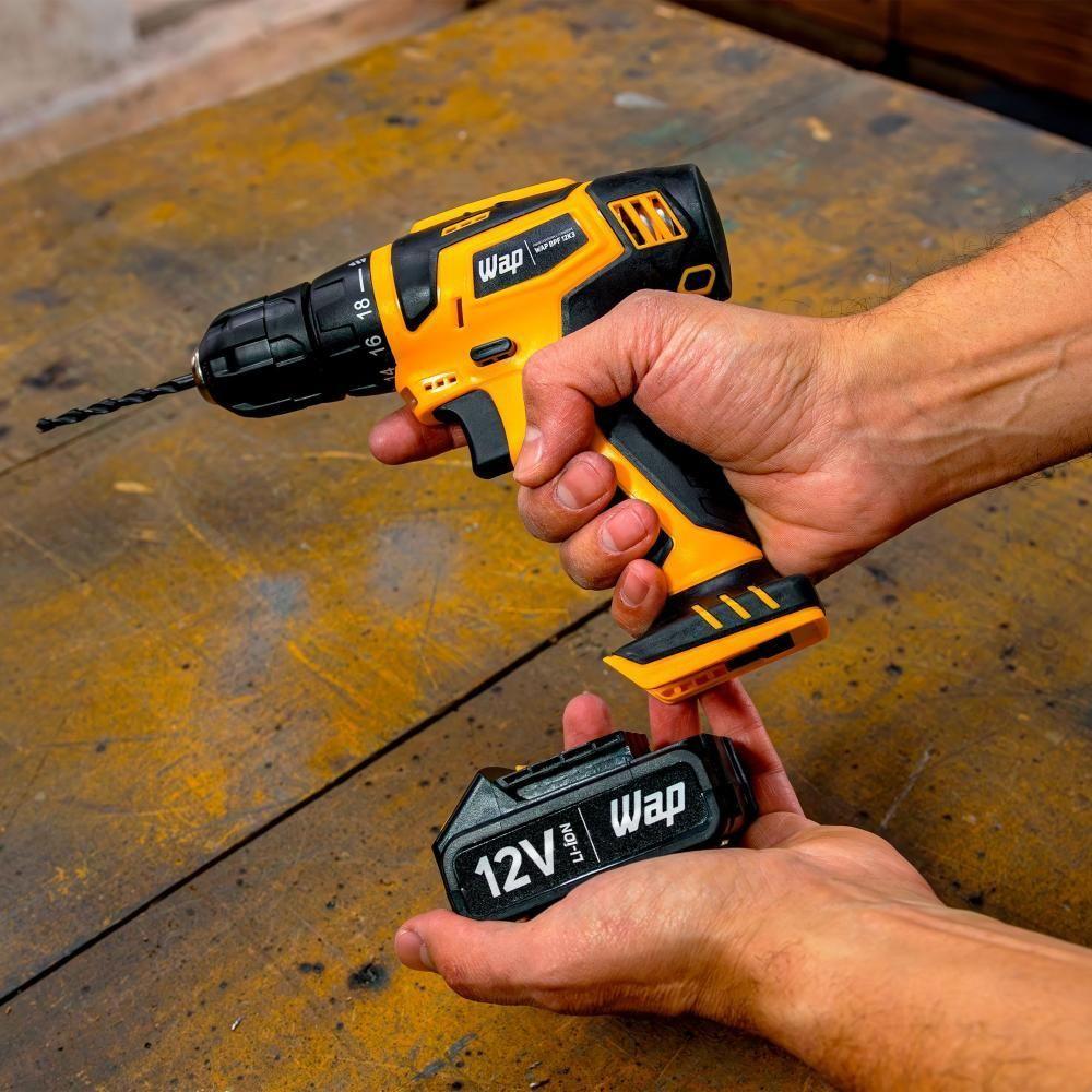 Parafusadeira E Furadeira A Bateria 12v WAP BPF 12K3 Li-ion - 6