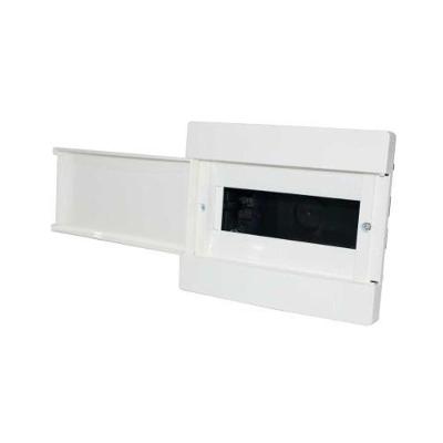 Caixa De Distribuição Embutir 9 Din - 6 Ul Para Disjuntor - Branco E Preto