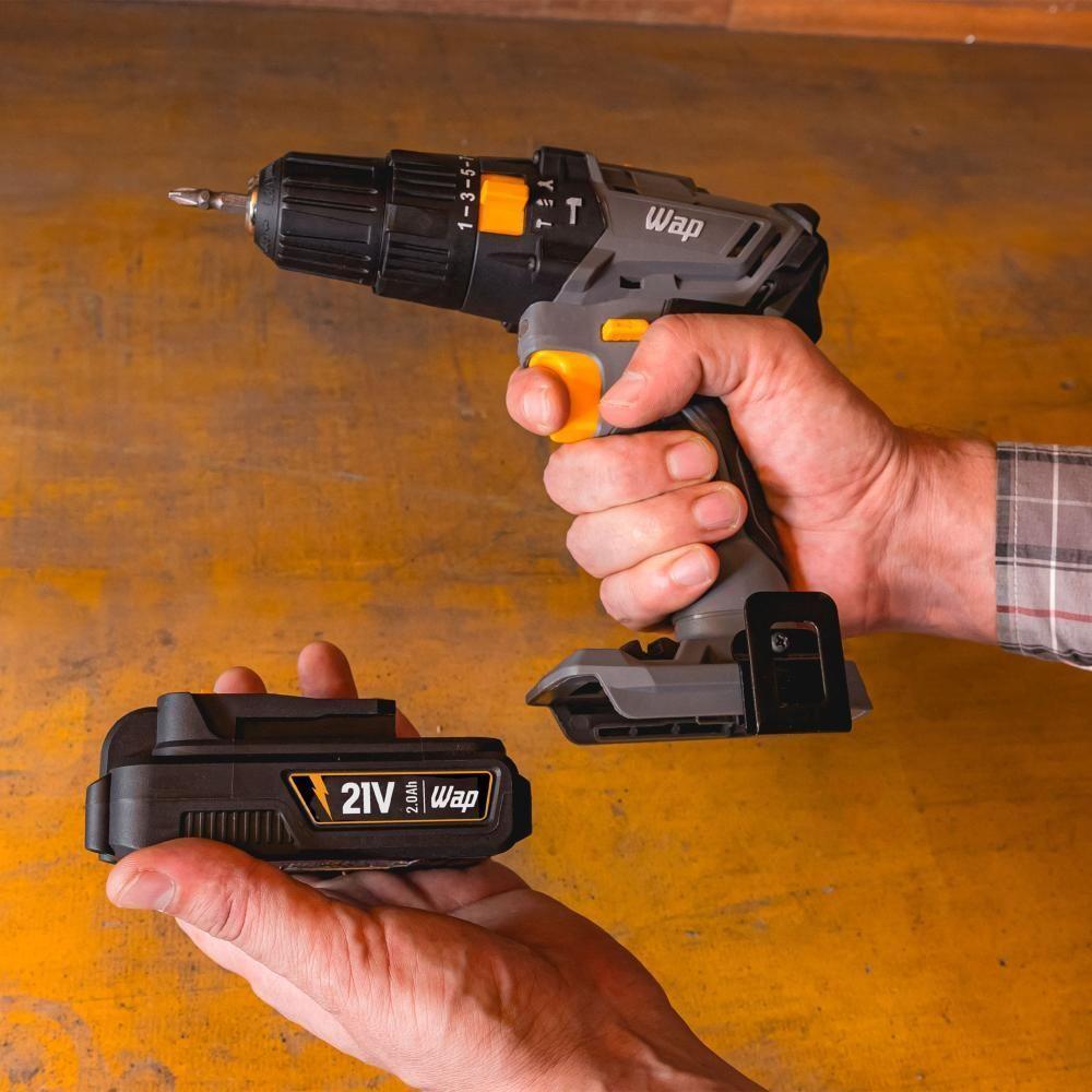 Parafusadeira E Furadeira De Impacto 21V WAP K21 Id01 - 7