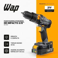 Parafusadeira E Furadeira De Impacto 21V WAP K21 Id01