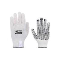 Luva De Segurança Algodão Pigmentada Branca Antiderrapante - Volk Brasil - 1