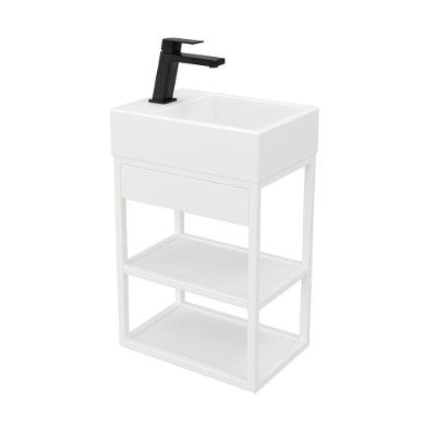 Gabinete Banheiro Ferro Steel 40x30cm Branco Fosco
